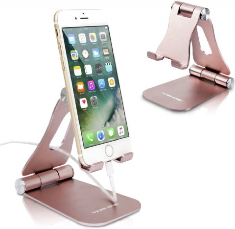 Adjustable Cell Phone Stands Tablet Stand Solid Aluminum Stand Charging Dock for All Smart Phones