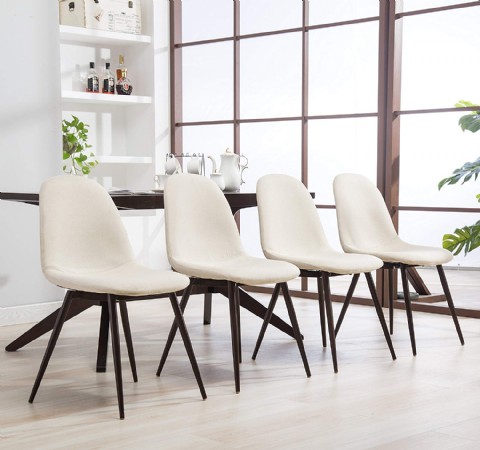 Dining room chairs set of 4 Modern Contemporary Fabric Dining Chairs Set of 4