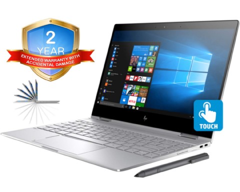 HP Spectre x360 13t Convertible 2-in-1 Laptop in Silver (Intel 8th Gen i7-8550U, 16GB RAM, 2TB PCIe
