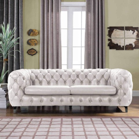 Modern Chesterfield Couch White Leather Chesterfield Sofa Couch