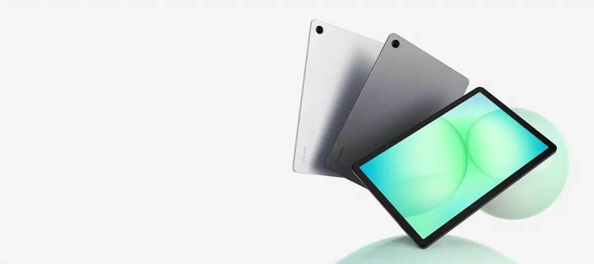 Sleek Samsung Galaxy Tab A11 Plus in premium gray finish with large 11-inch display